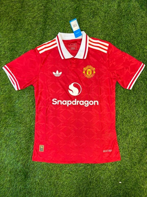 OFFSIDE R1 Manchester United Home Jersey – Short Sleeve Football T-Shirt (Red)